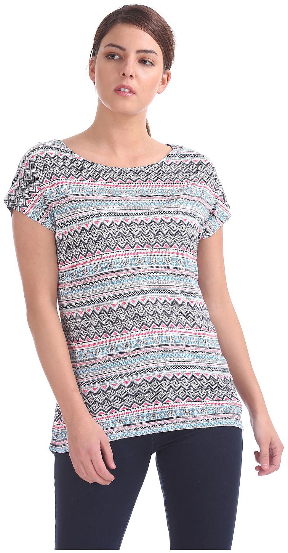 

CHEROKEE Women Printed Regular top - White