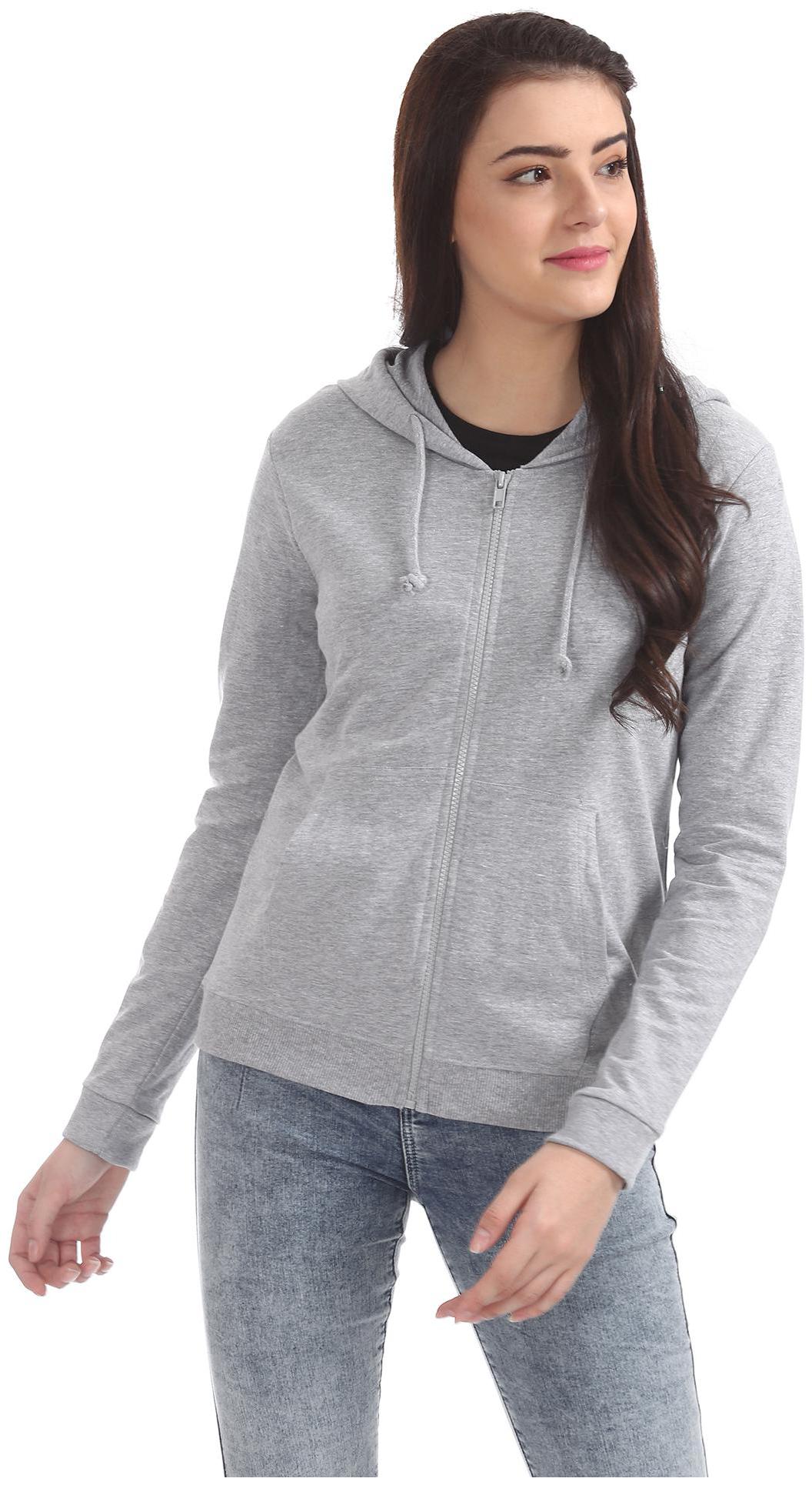 

CHEROKEE Women Solid Sweatshirt - Grey