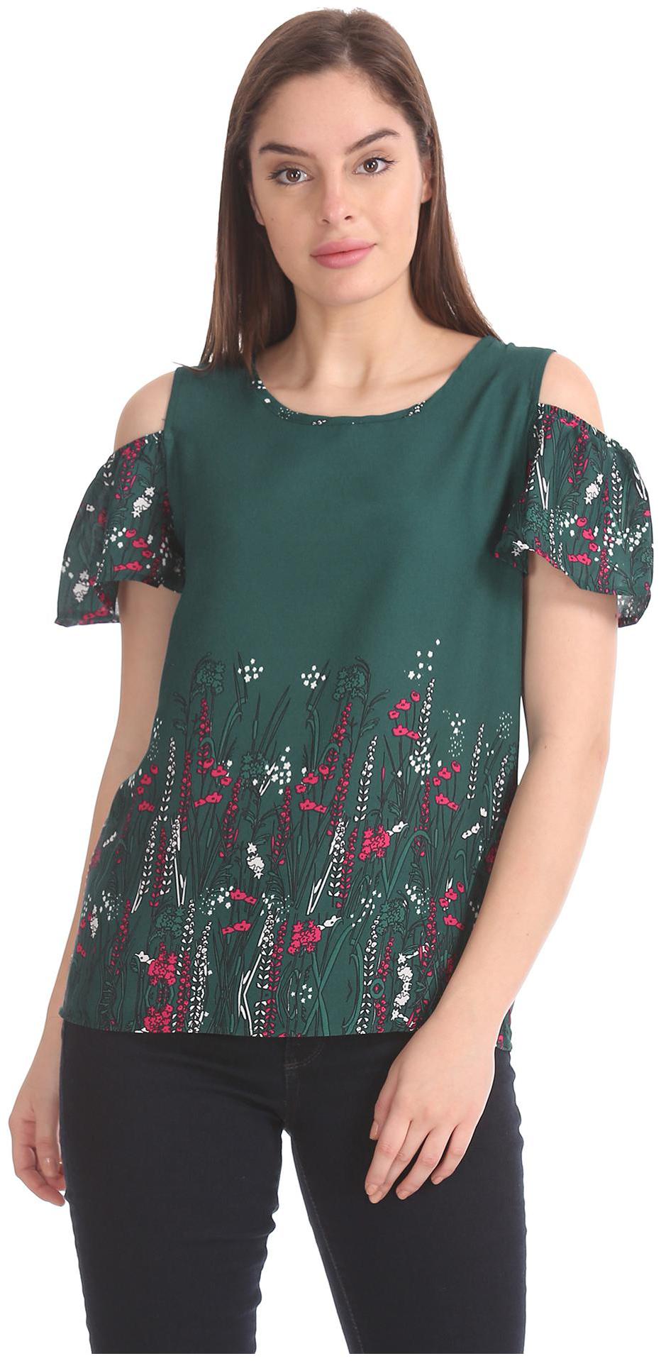 

CHEROKEE Women Printed Regular top - Blue