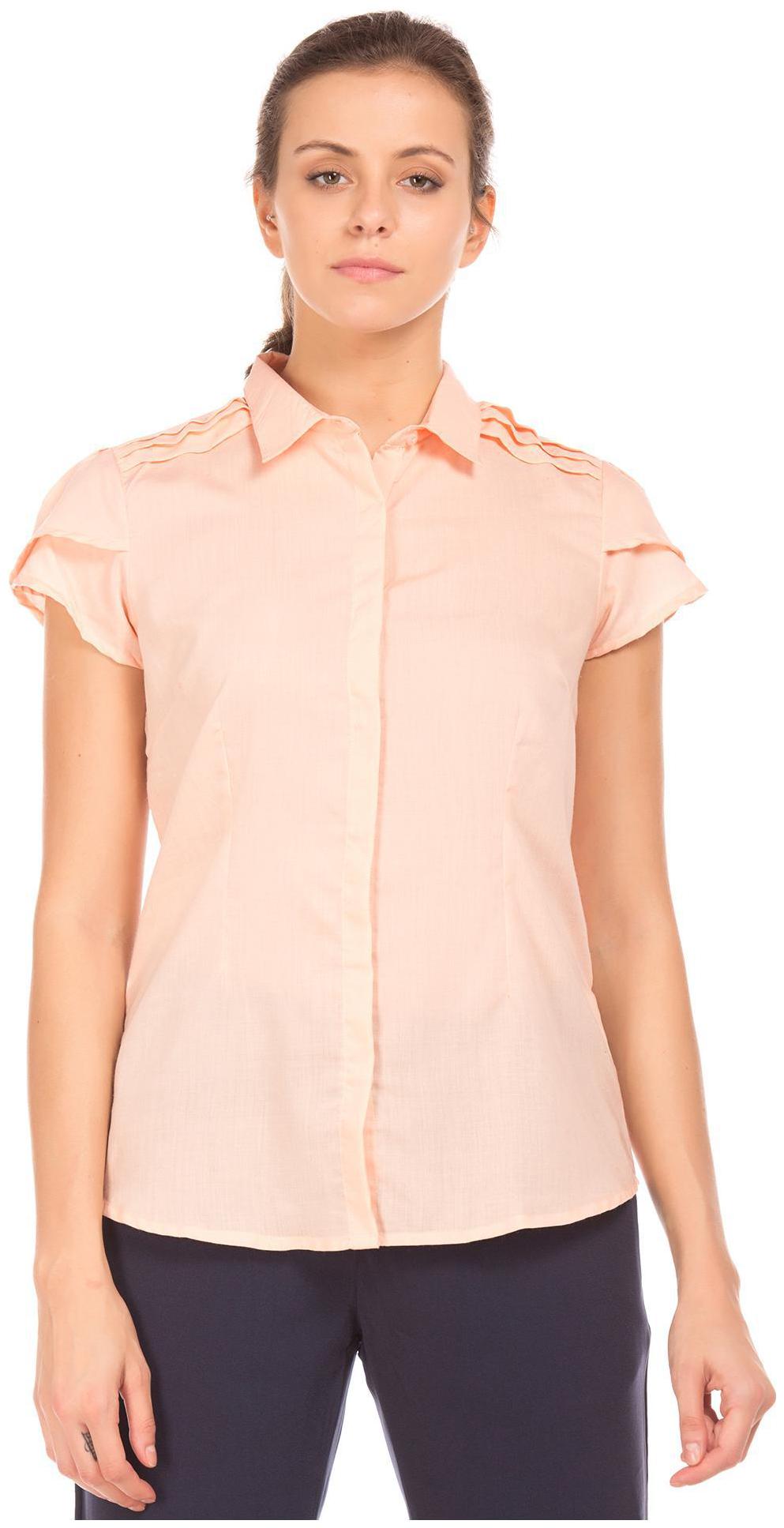 

CHEROKEE Women Pink Solid Regular Fit Shirt
