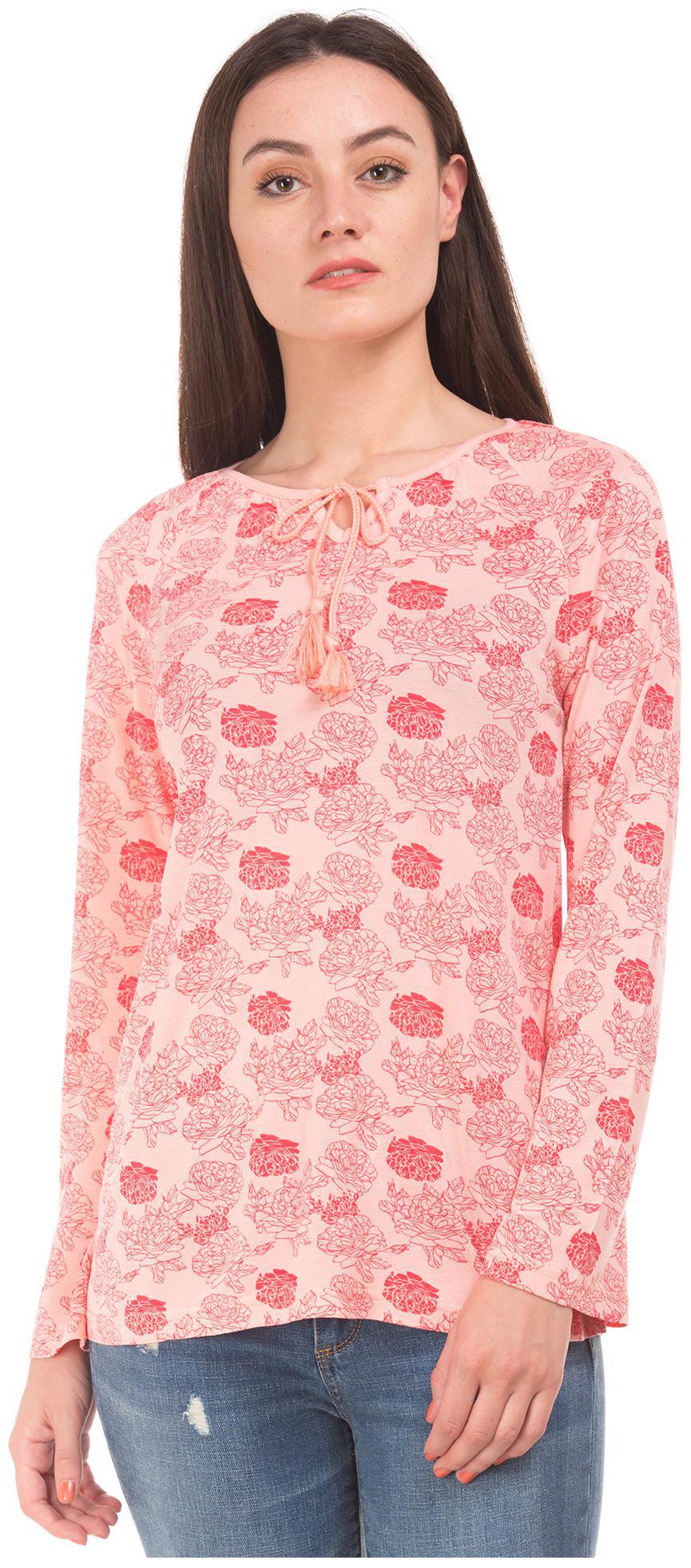 

CHEROKEE Women Printed Regular top - Pink