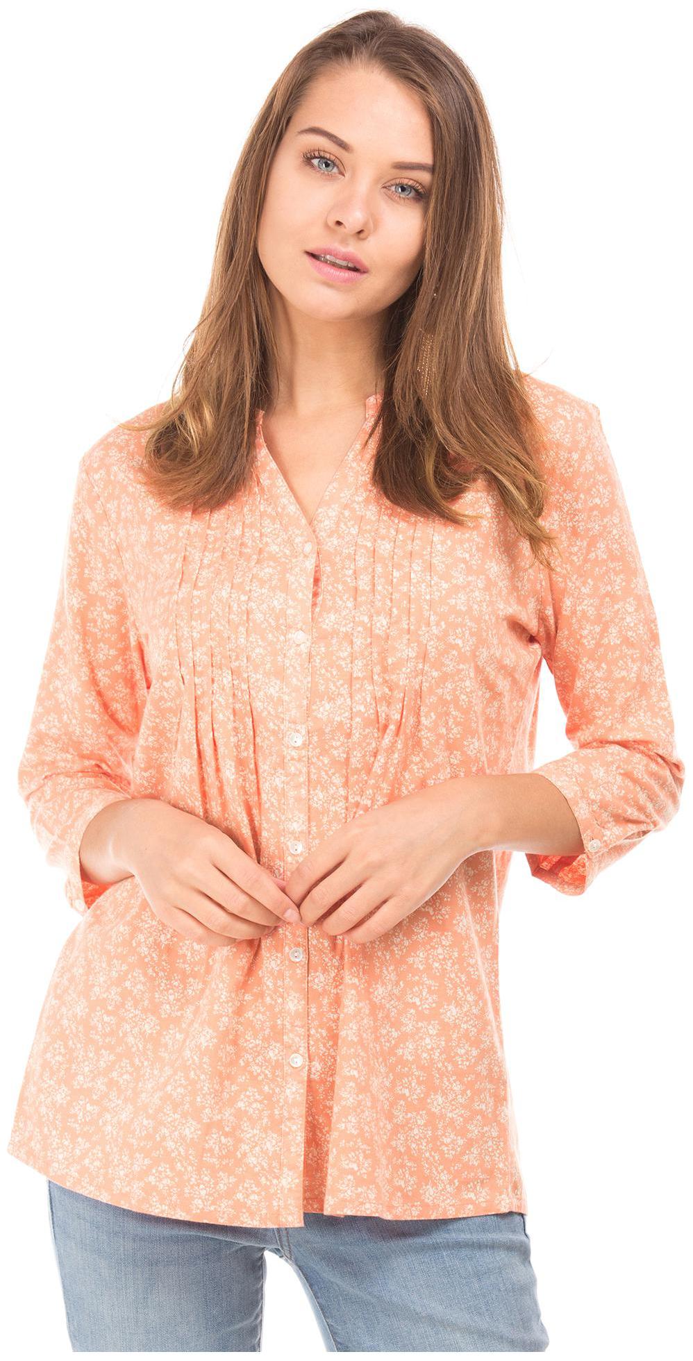 

CHEROKEE Women Orange Printed Regular Fit Shirt
