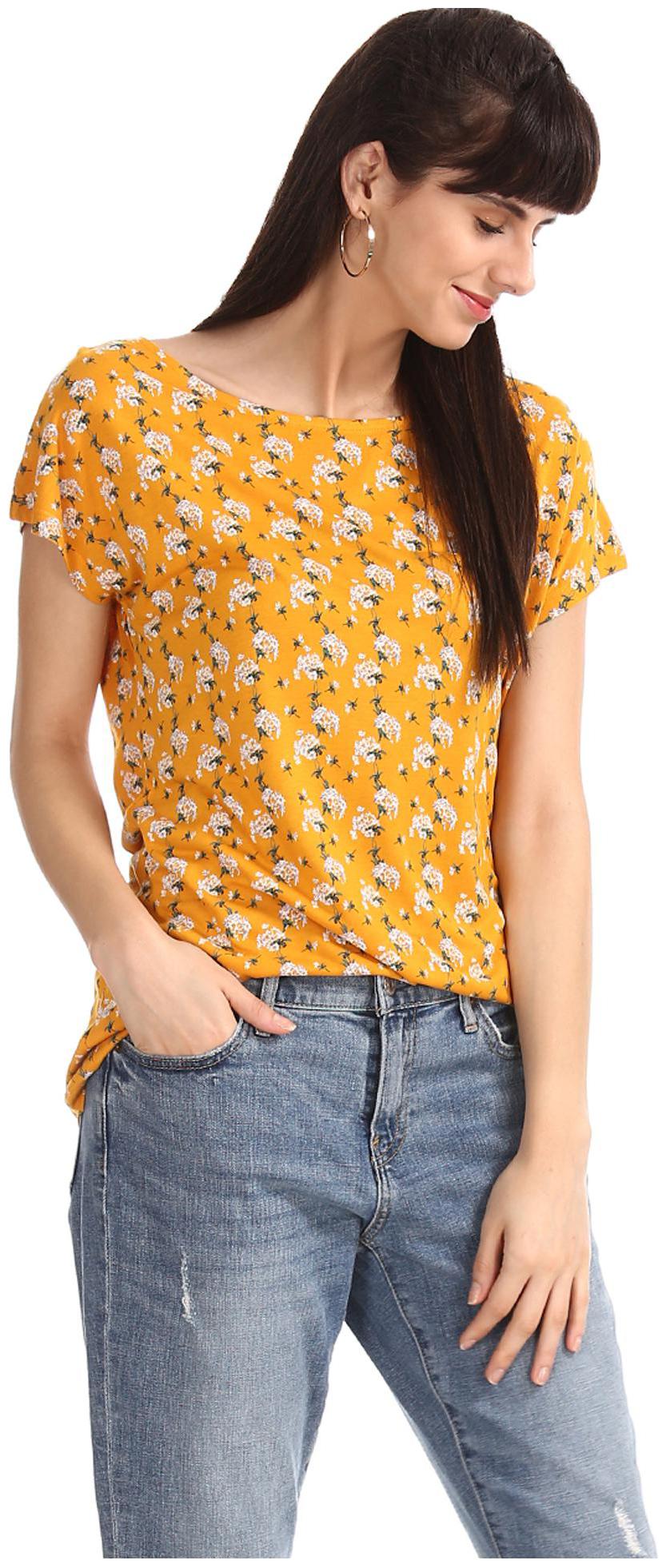 

CHEROKEE Women Printed Regular top - Yellow