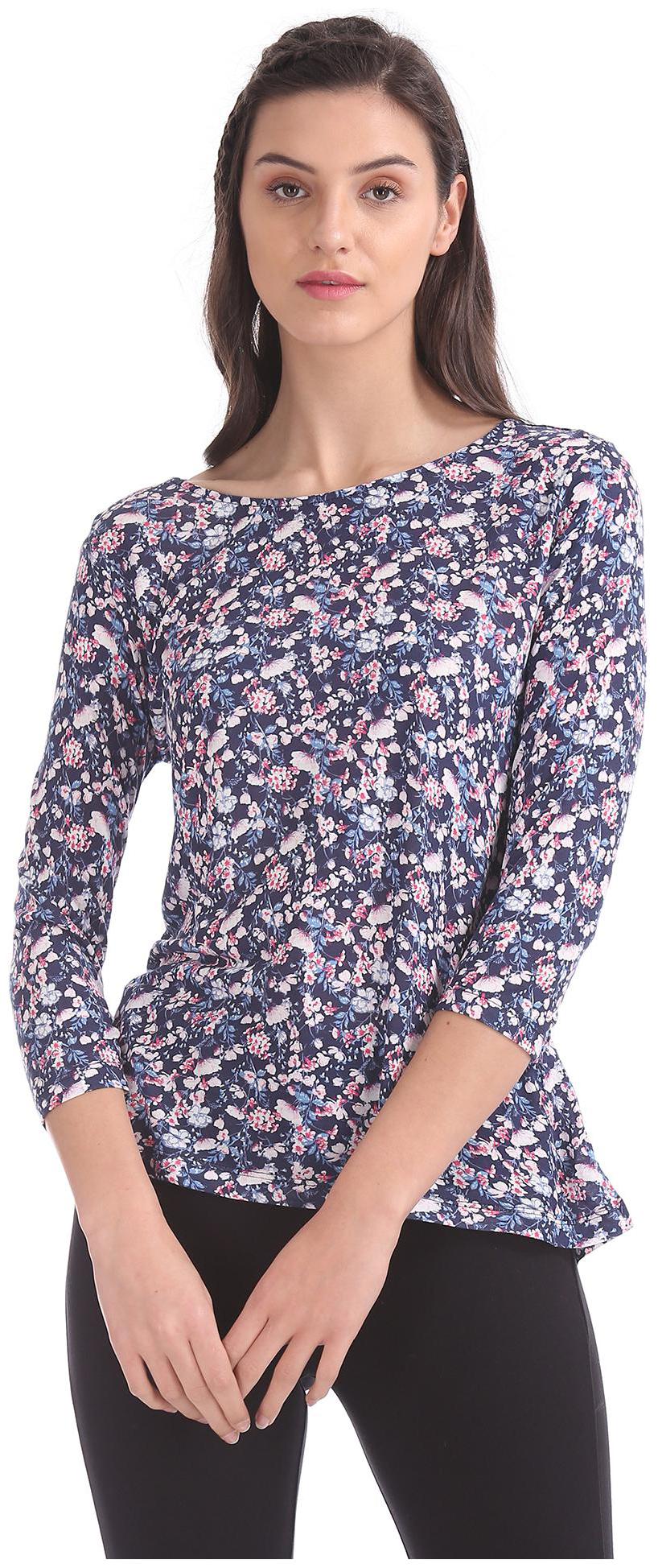 

CHEROKEE Women Printed Regular top - Blue