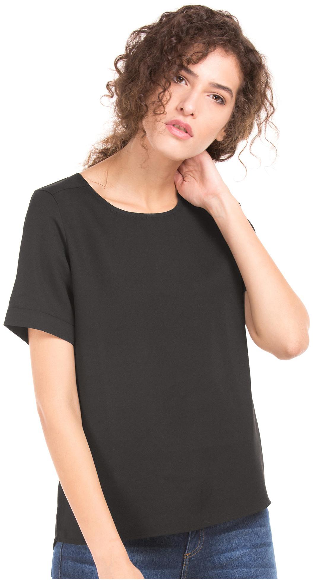 

CHEROKEE Women Solid Regular top - Black