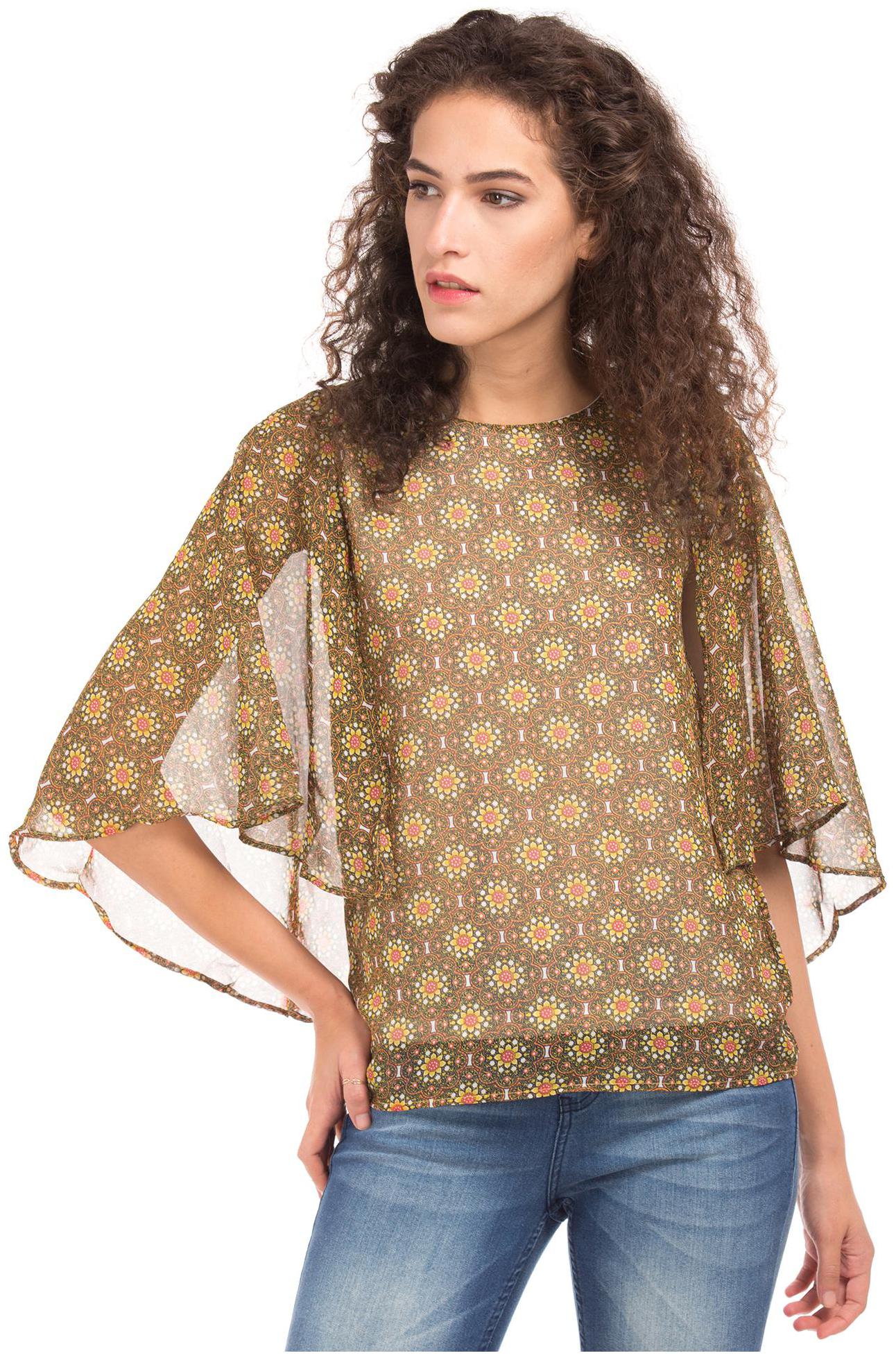 

CHEROKEE Women Printed Regular top - Yellow
