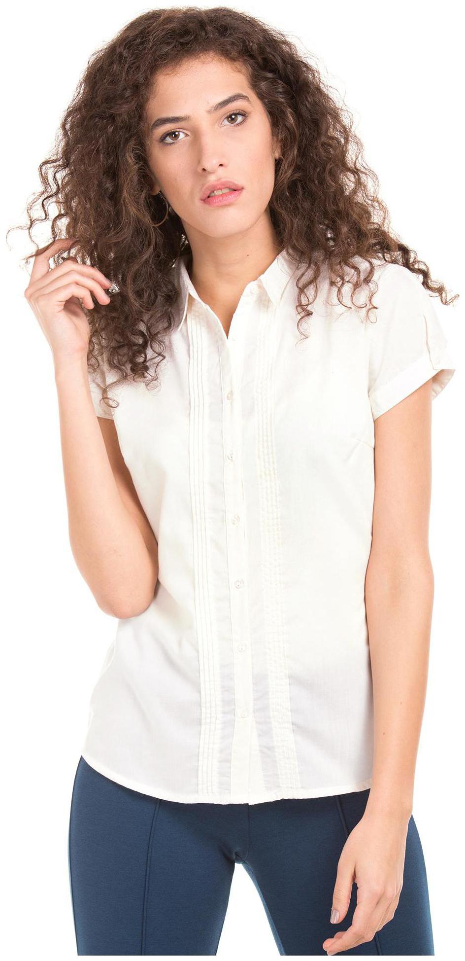 

CHEROKEE Women White Solid Regular Fit Shirt