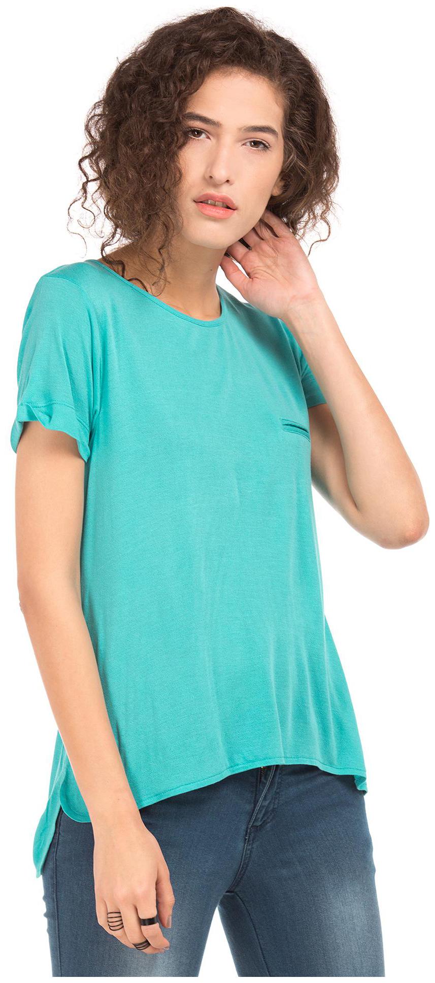 

CHEROKEE Women Solid Regular top - Blue