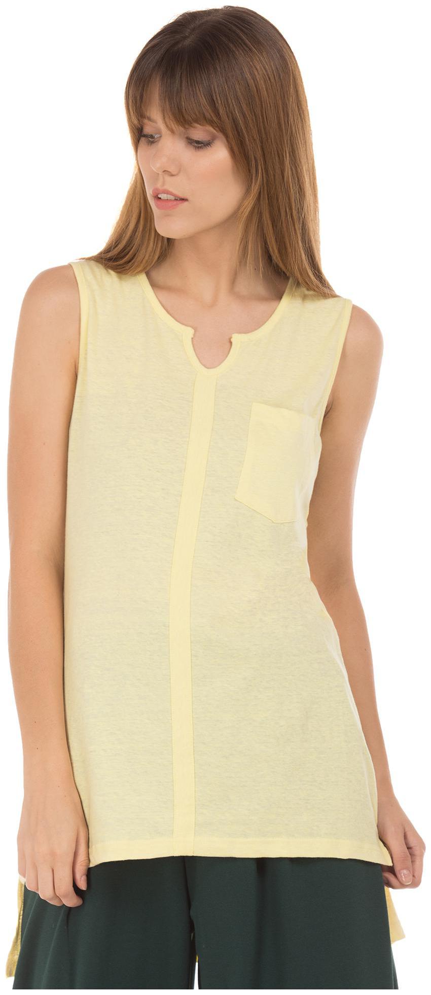 

CHEROKEE Women Solid Regular top - Yellow
