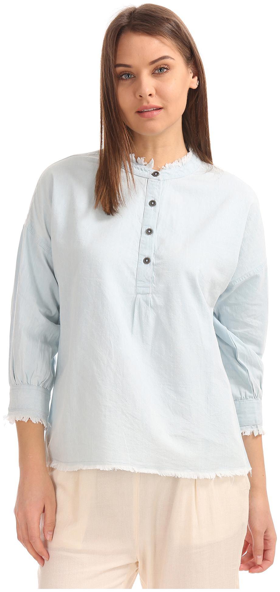 

CHEROKEE Women Blue Solid Regular Fit Shirt