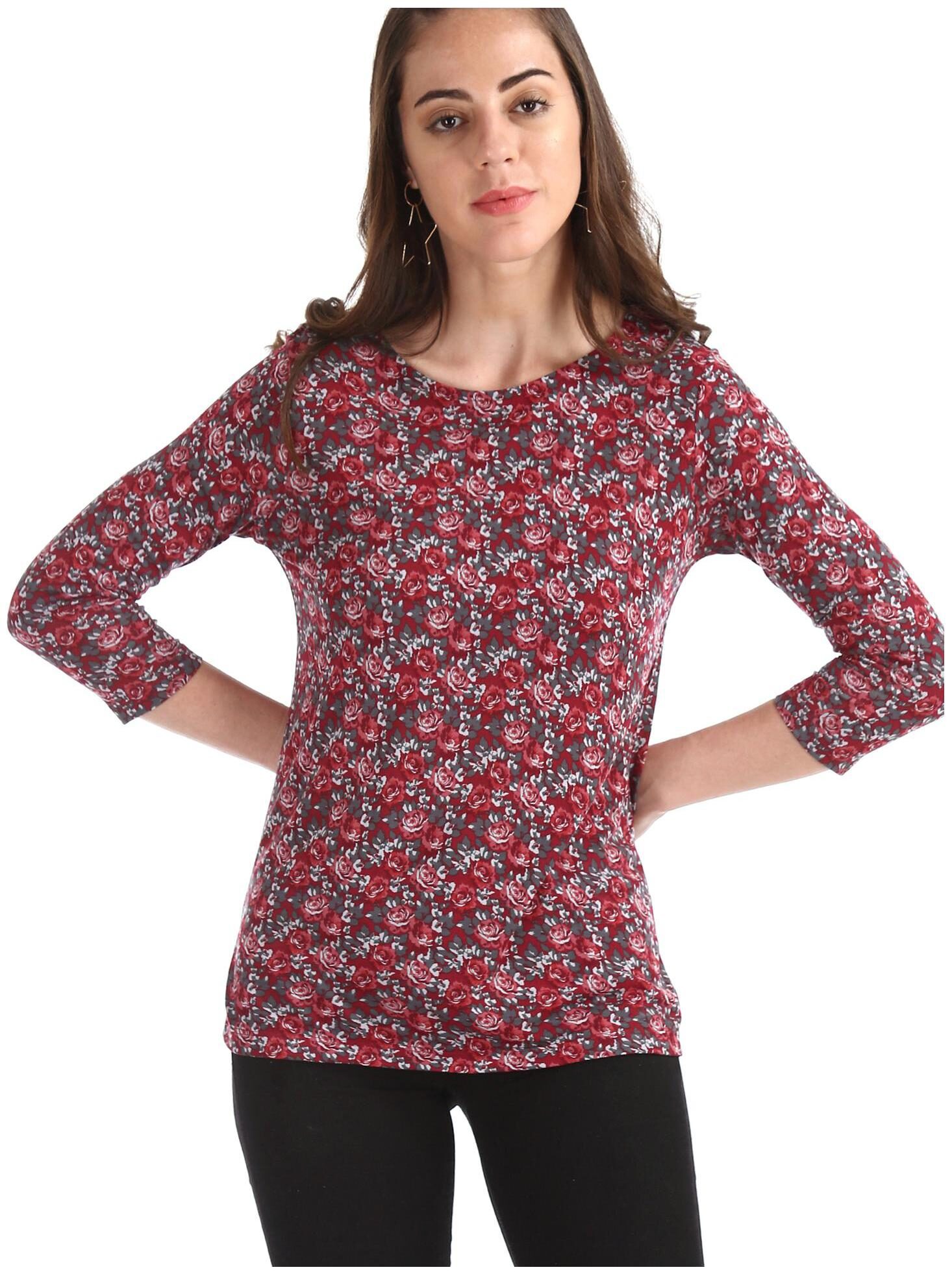 

CHEROKEE Women Printed Regular top - Red