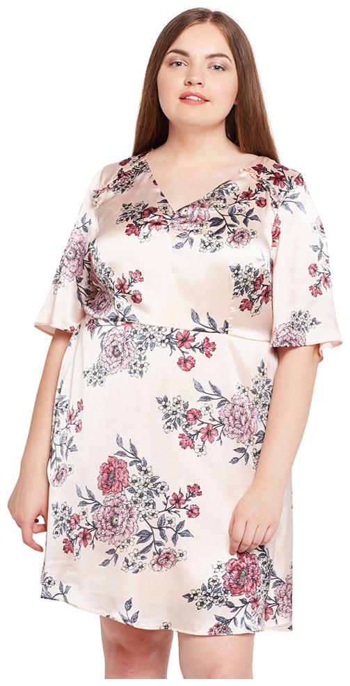 

OXOLLOXO Pink Printed A-line dress