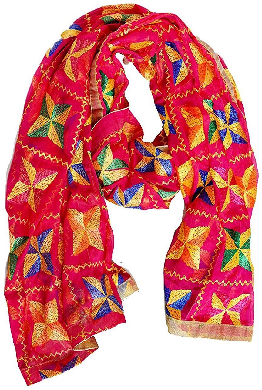 

Chiffon Phulkari Dupatta