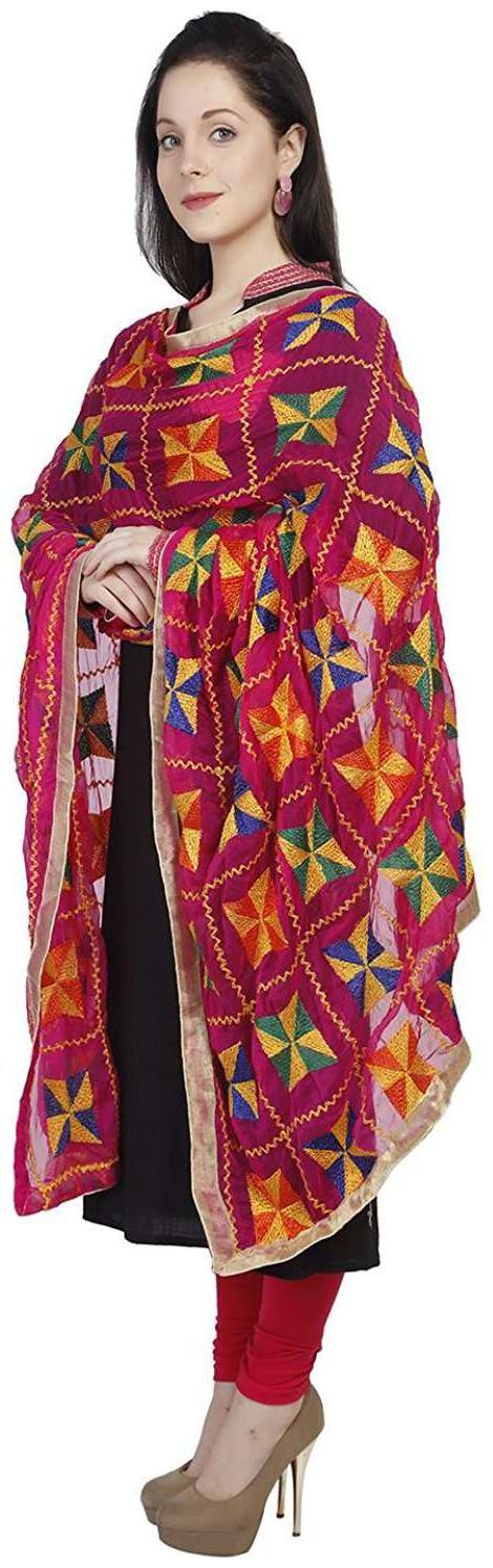 Chiffon Phulkari Dupatta