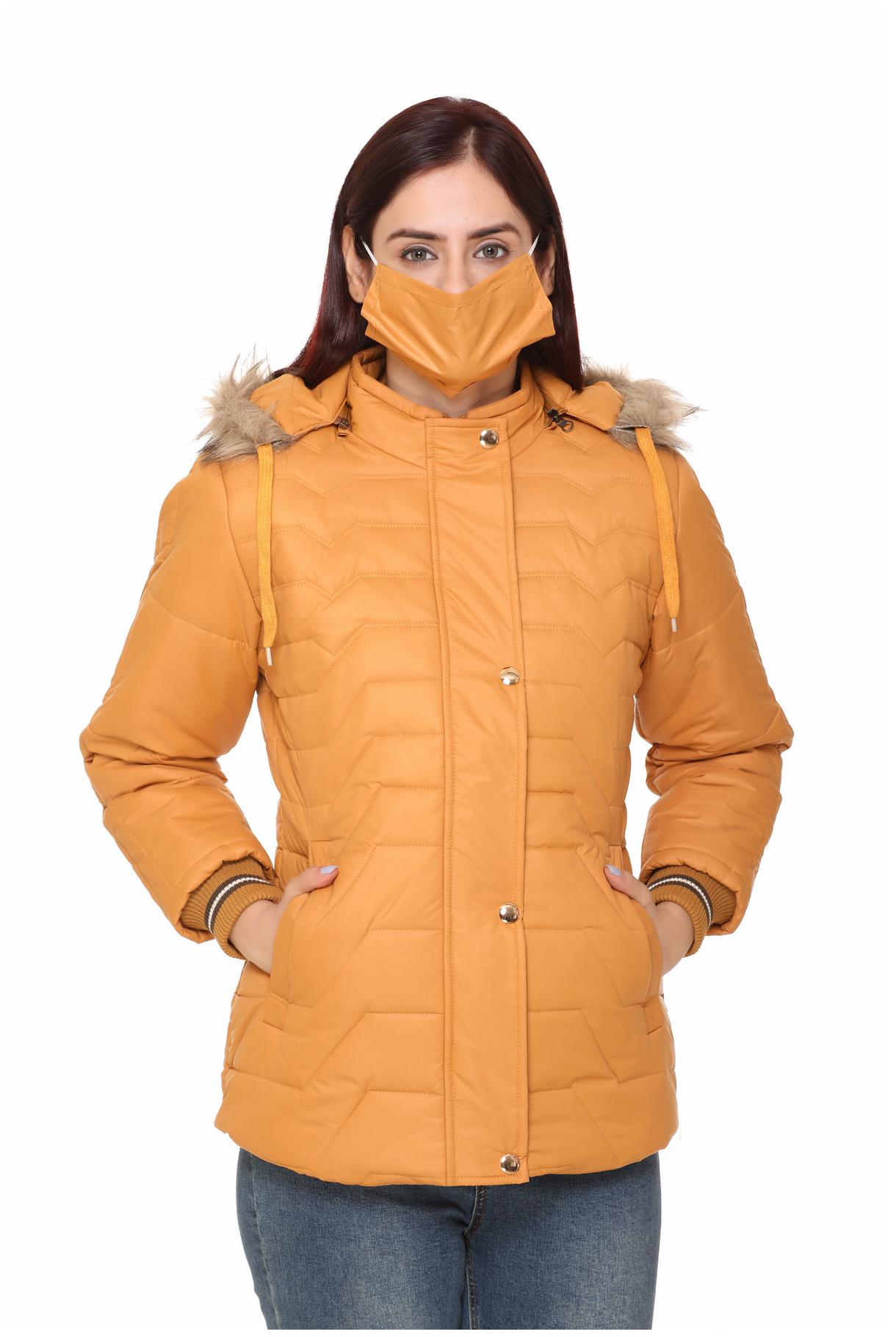

Chill Fighter Women Solid Regular Jacket - Orange