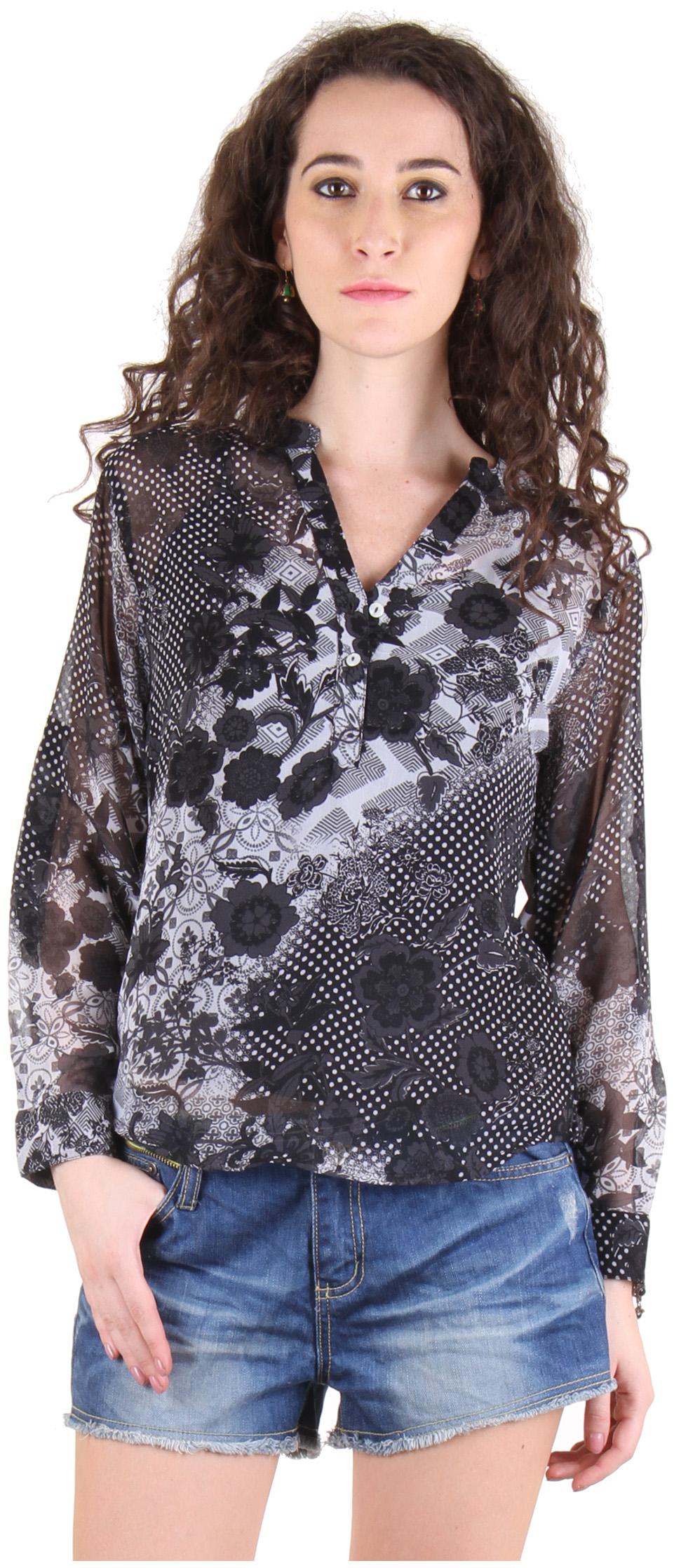 

CHIMERA Women Printed Regular top - Grey