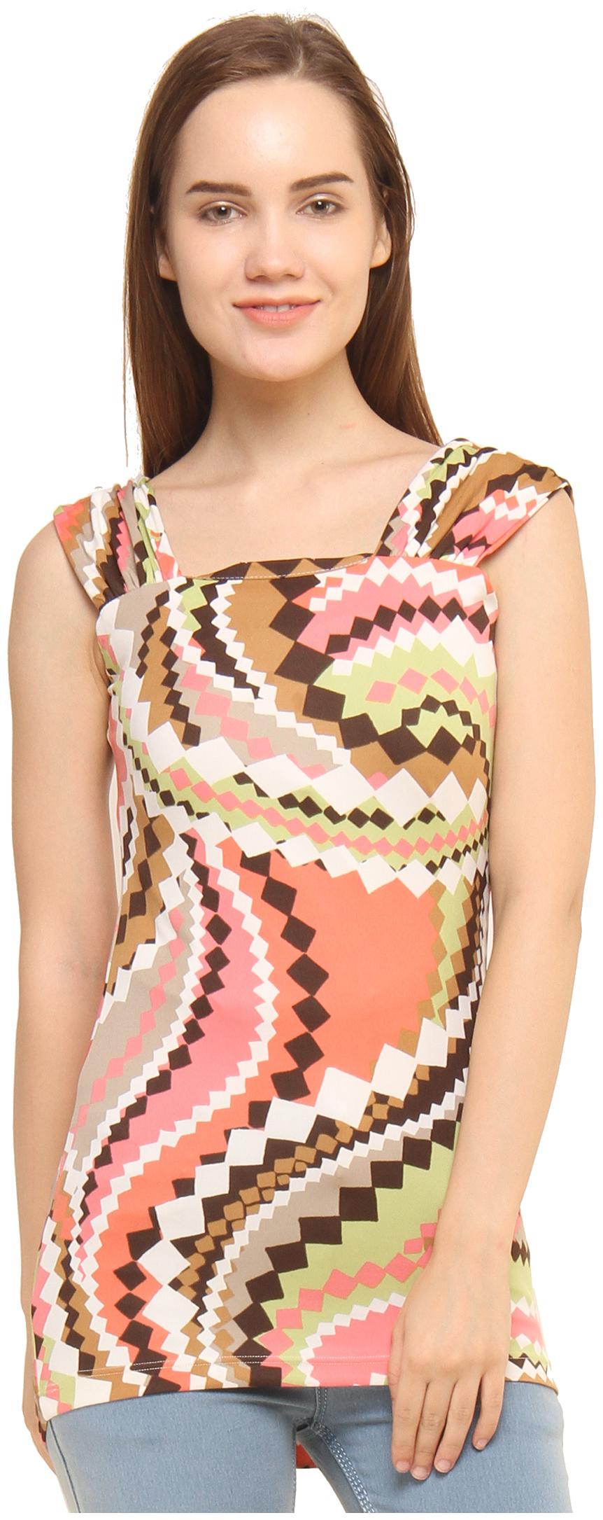 

CHIMERA Women Printed Regular top - Multi