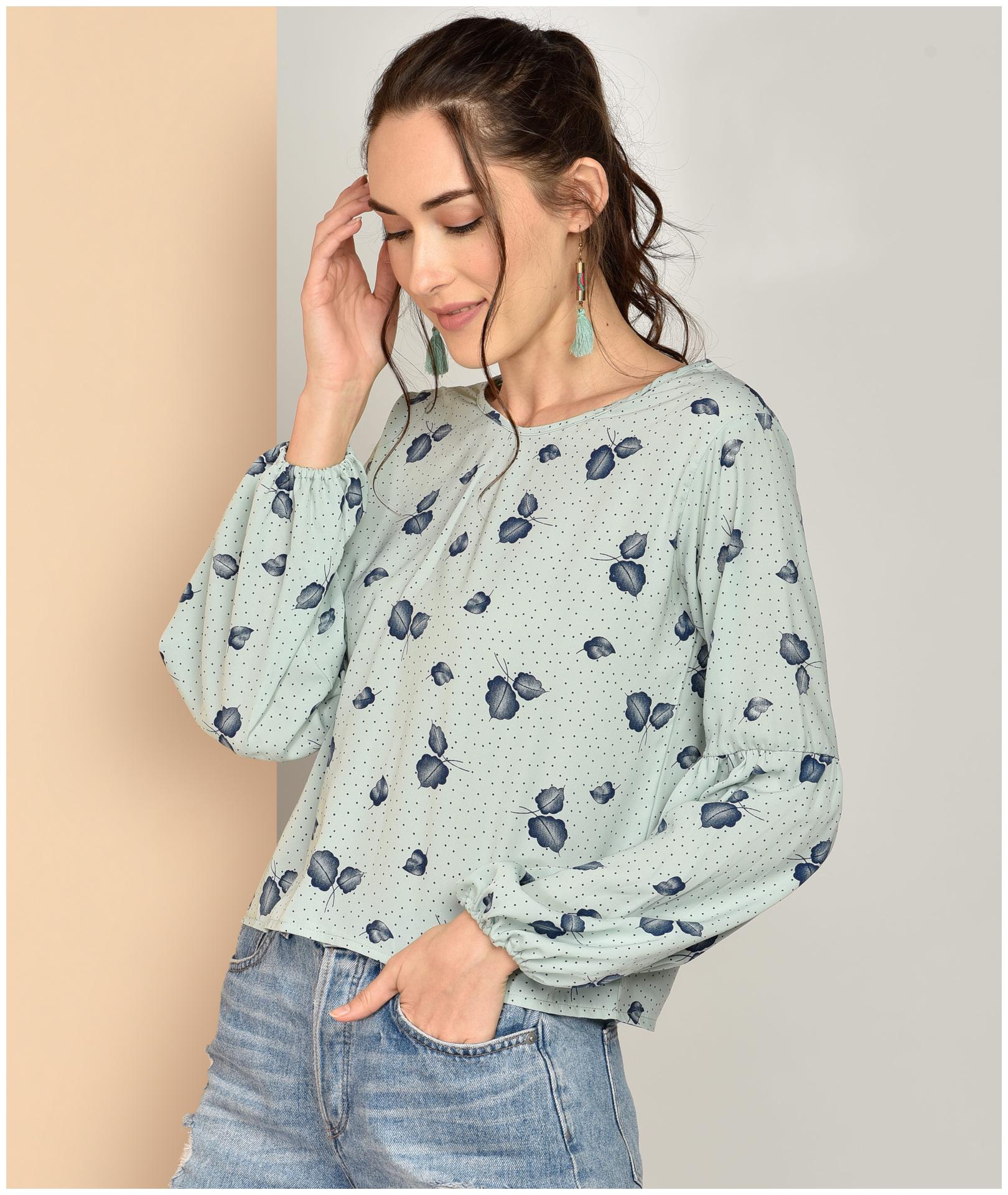 

Chimpaaanzee Women Printed Regular top - Green