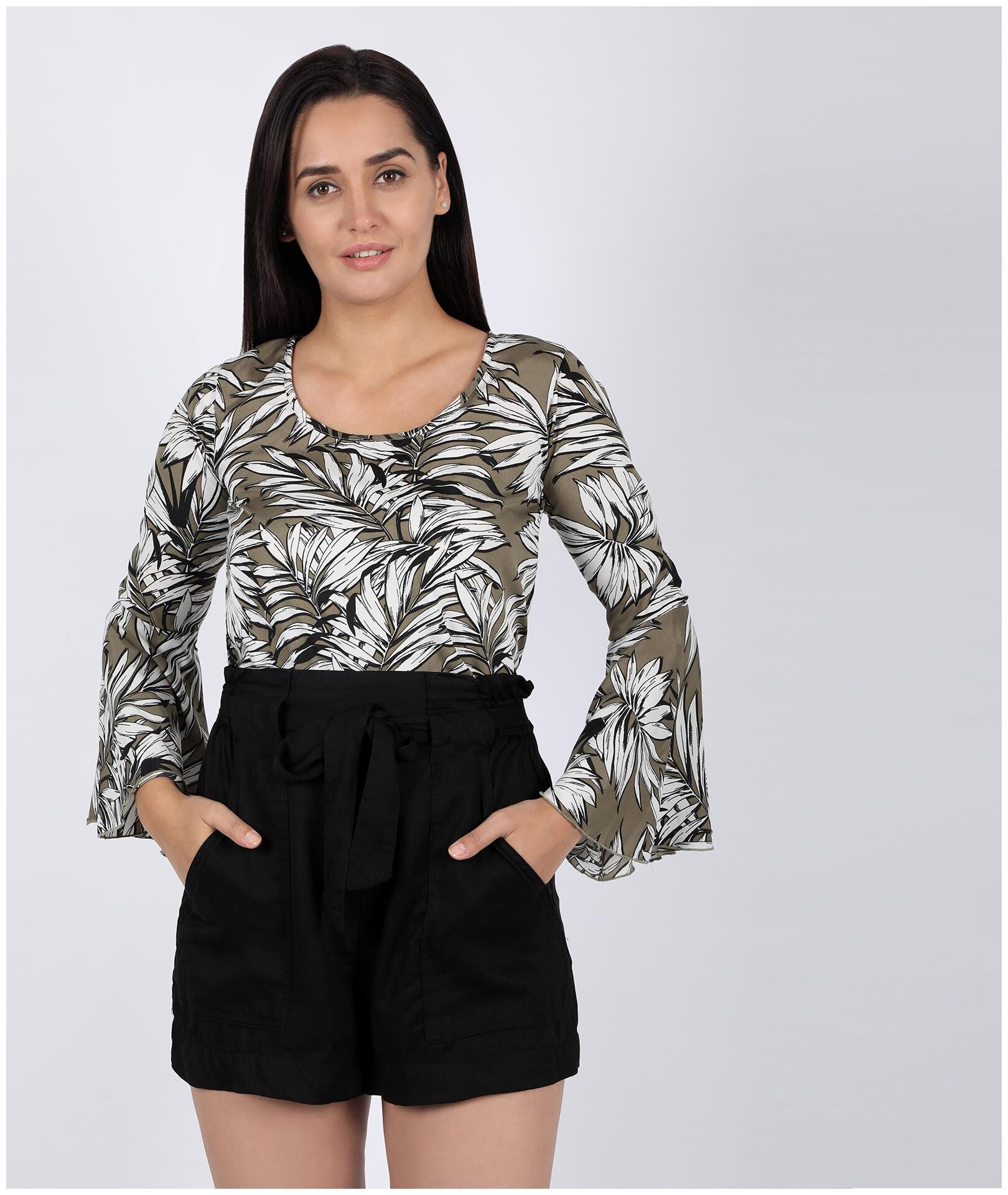

Chimpaaanzee Women Floral Regular top - Green