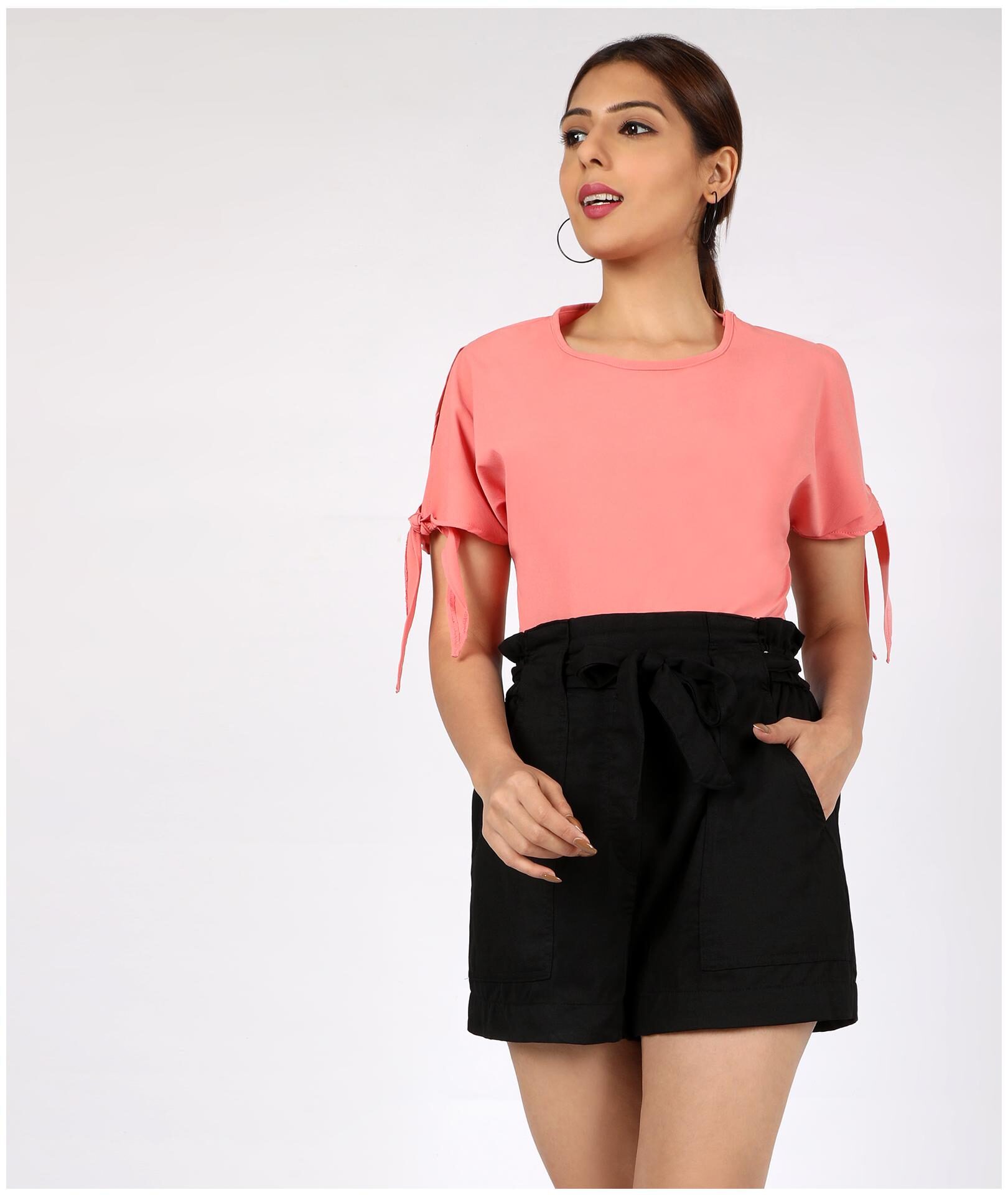 

Chimpaaanzee Women Solid Regular top - Pink