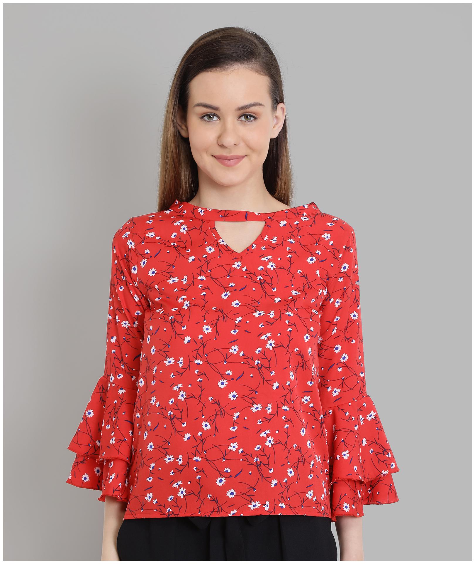 

Chimpaaanzee Women Floral Regular top - Red
