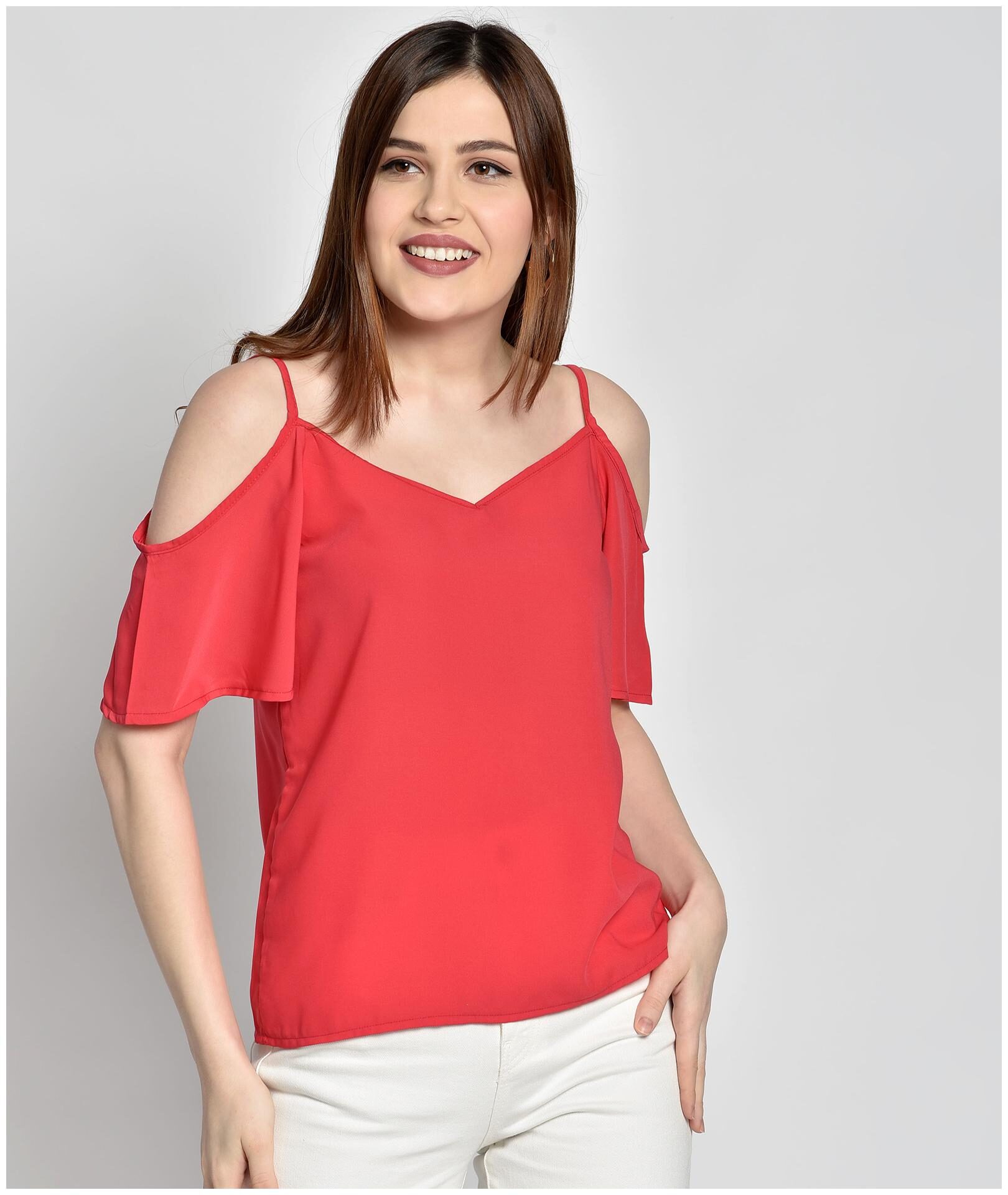 

Chimpaaanzee Women Solid Regular top - Pink