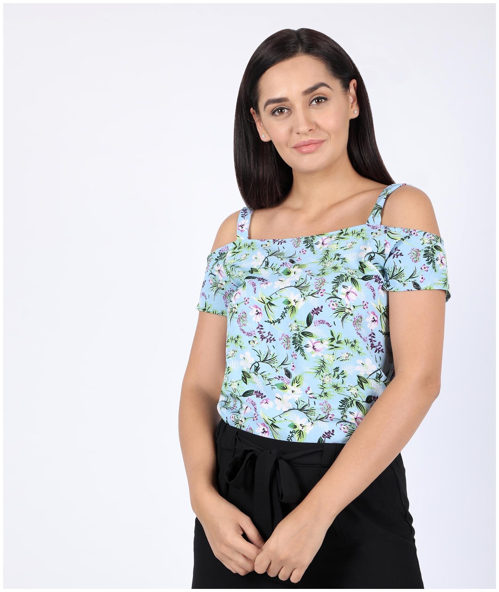 

Chimpaaanzee Women Floral Regular top - Blue