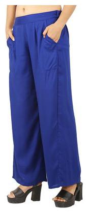 

CHINMAYA Regular Fit Women s Blue Palazzo