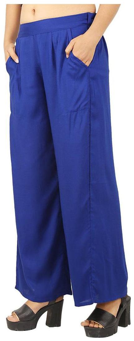

CHINMAYA Regular Fit Women s Blue Palazzo