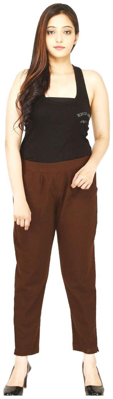 

CHINMAYA Women Brown Straight fit Bootcut pants