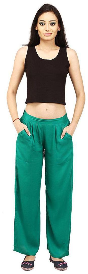 

CHINMAYA Regular Fit Women s Rama Green Palazzo