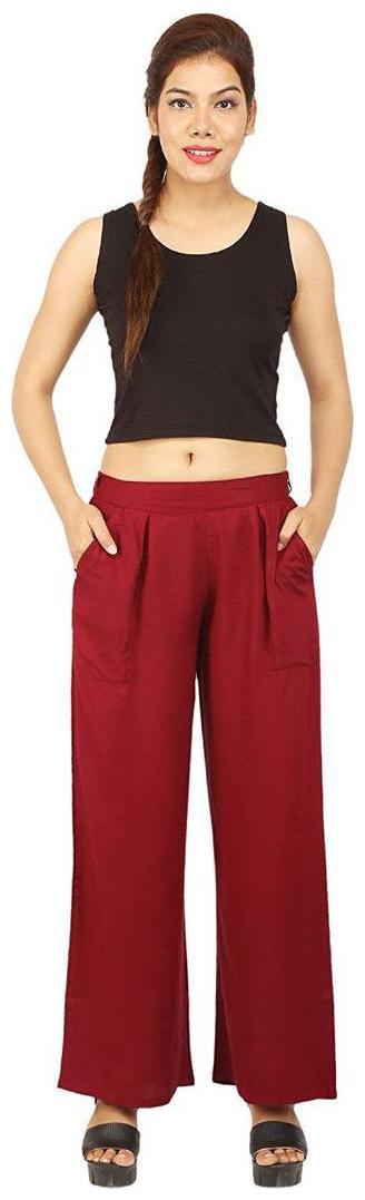 

CHINMAYA Regular Fit Women s Maroom Palazzo