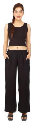 

Chinmaya regular fit woman Black palazzo