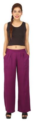 

CHINMAYA Regular Fit Women s Purple Palazzo