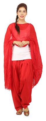 

CHINMAYA Cotton Churidar - Red