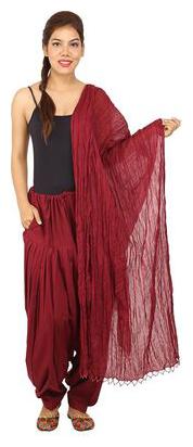 

CHINMAYA Cotton Salwar - Maroon