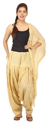 

CHINMAYA Cotton Salwar - Beige