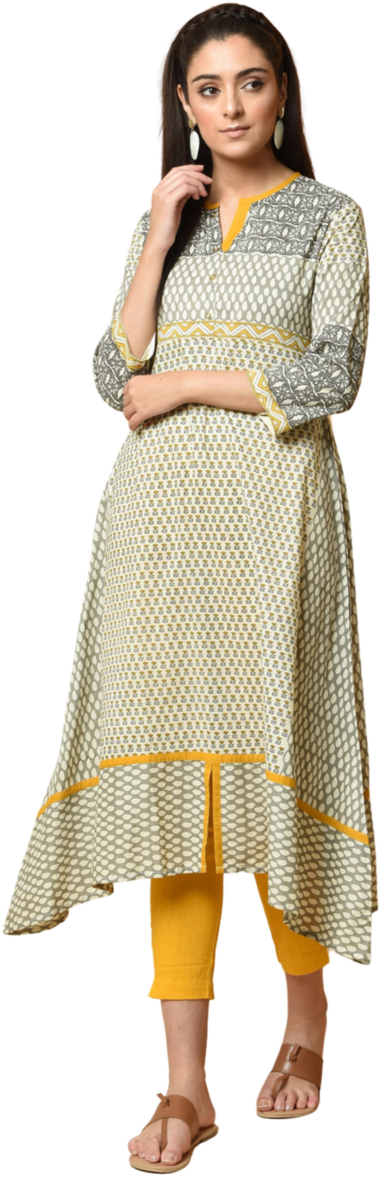 

CHINMAYA Women Multi Printed Fit and Flare Kurta
