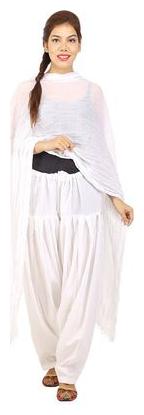 

CHINMAYA Cotton Churidar - White