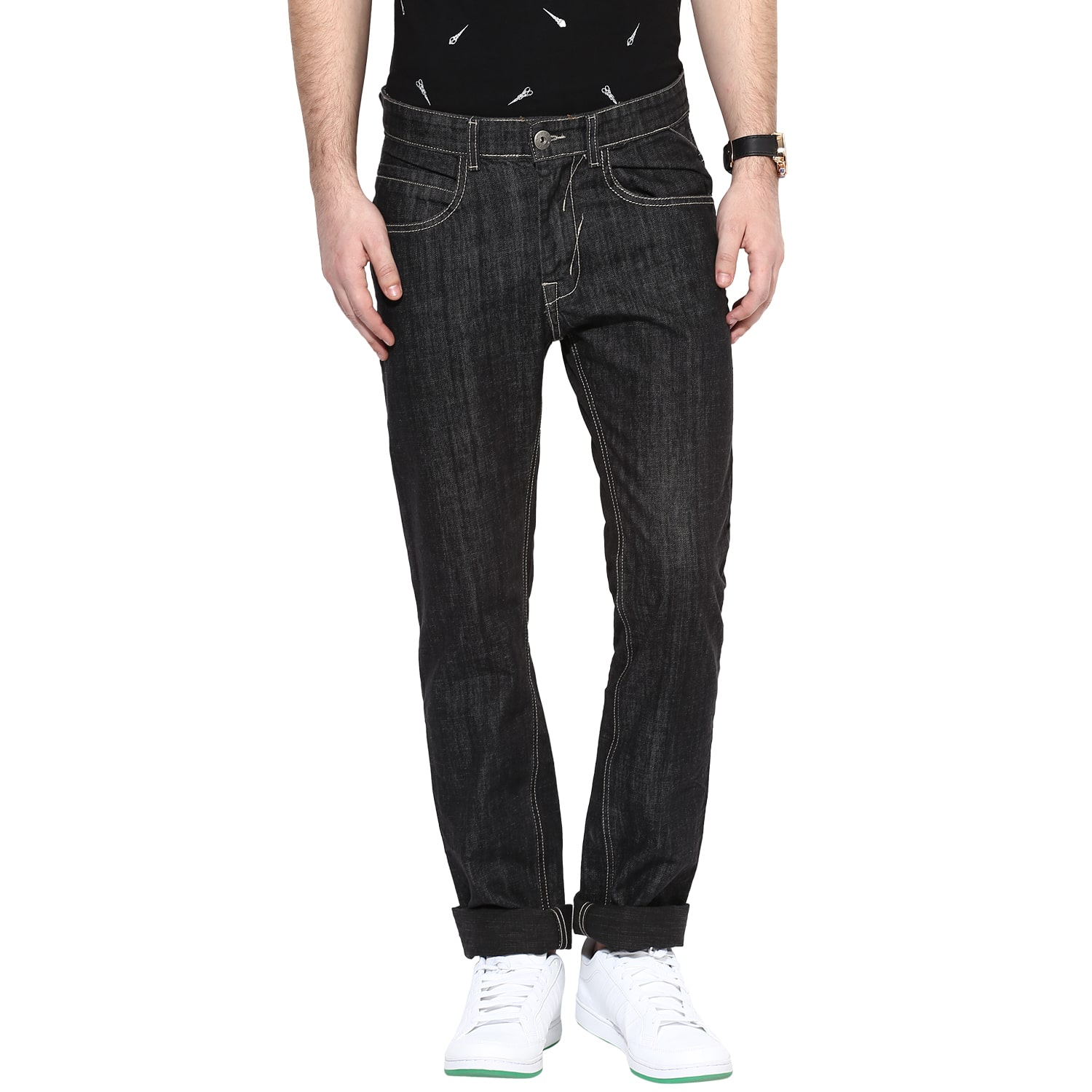 

Chlorophile Men Blue Regular Fit Jeans