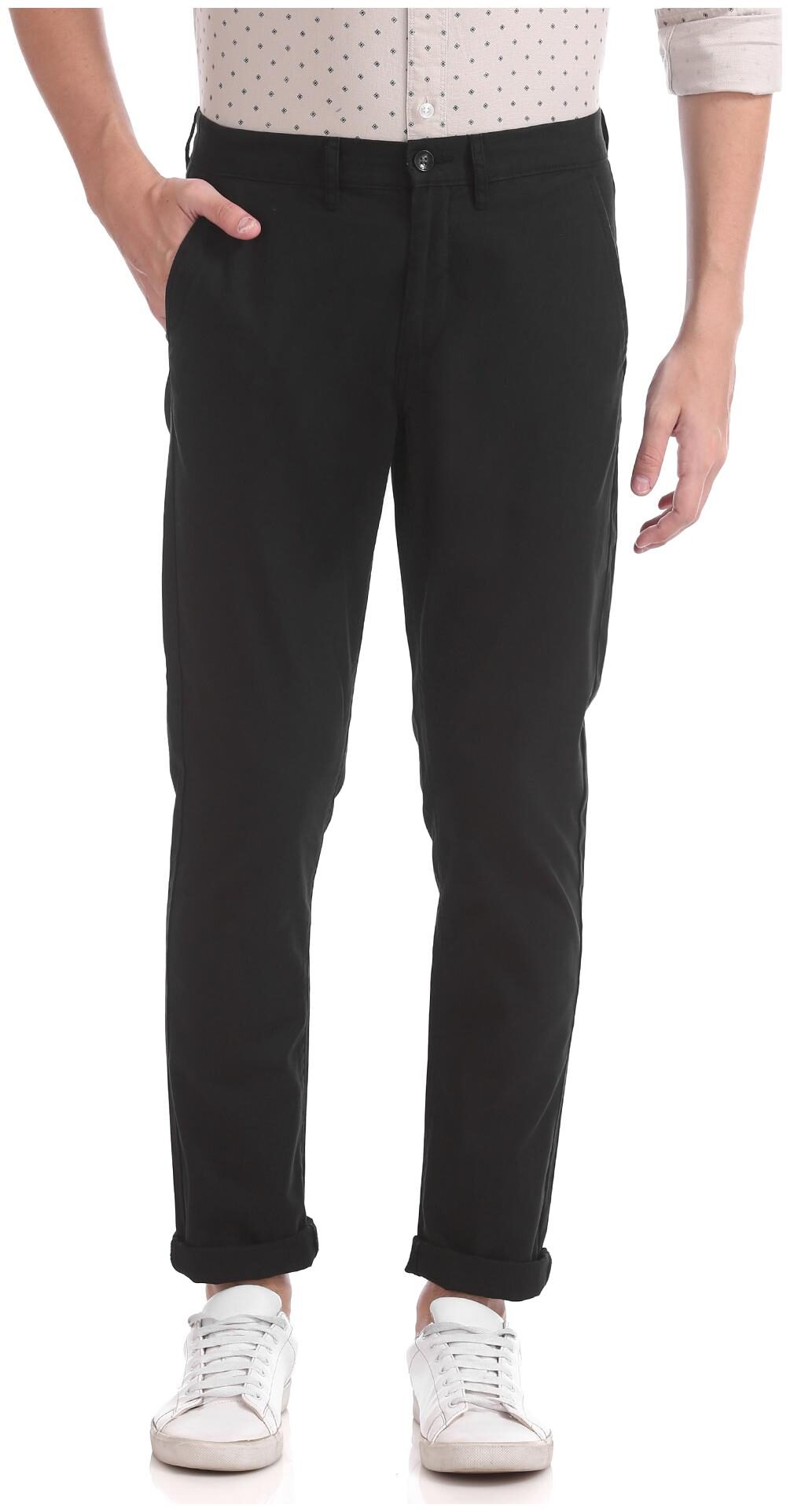 

Chrysler Slim Fit Solid Trousers