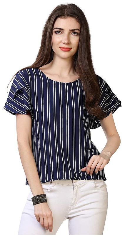 

Cifer Women Striped Regular top - Blue