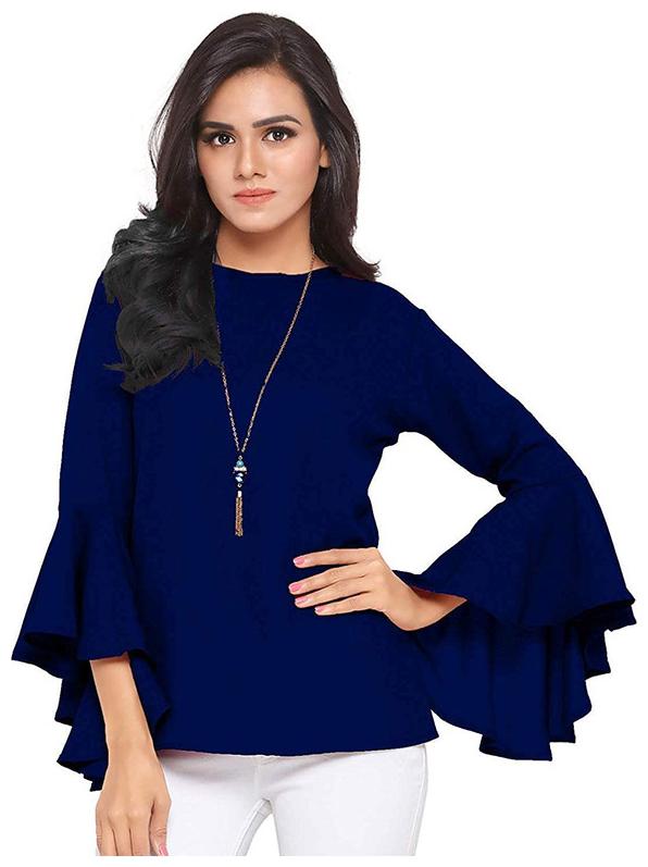 

Cifer Women Solid Regular top - Blue