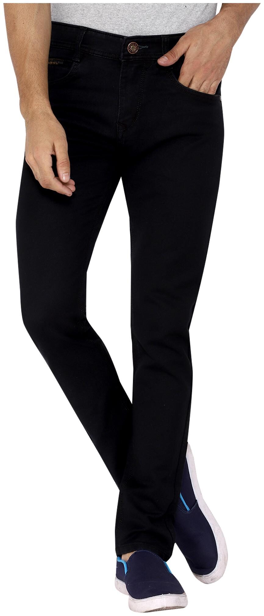 

Classic Denim Men Black Slim Fit Jeans