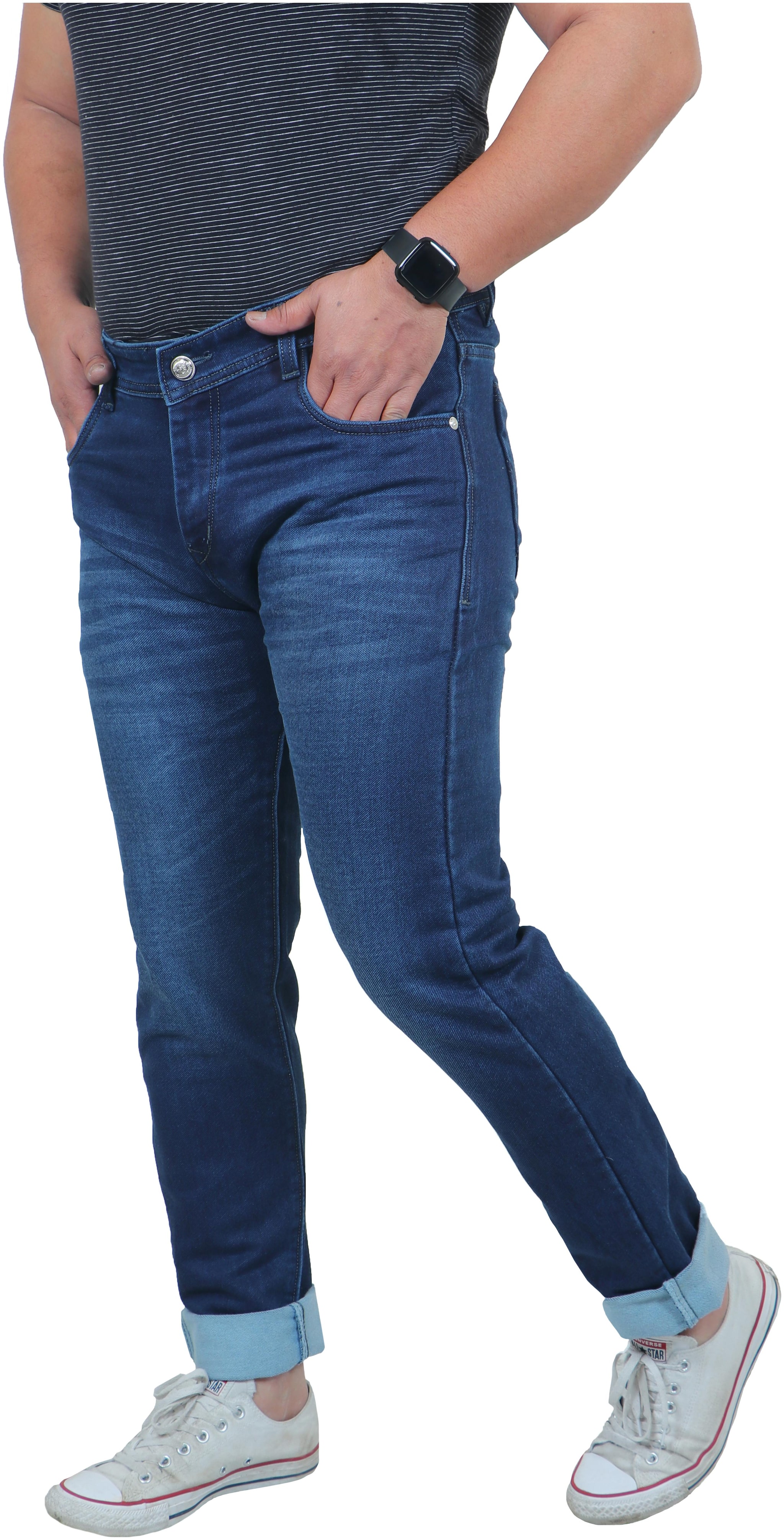 

Classic Denim Men Blue Regular Fit Jeans