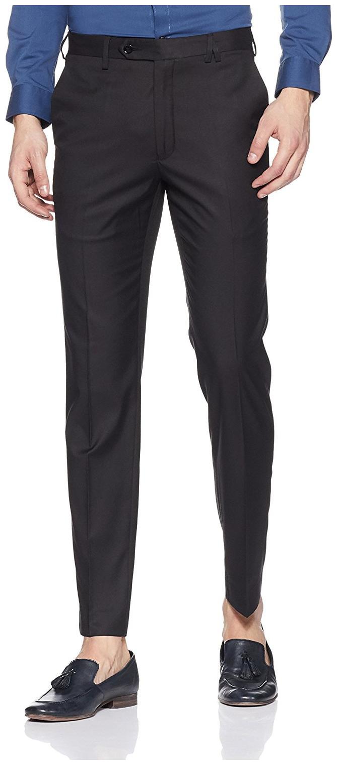 

CLASSIO Men Solid Slim Fit Formal Trouser - Black
