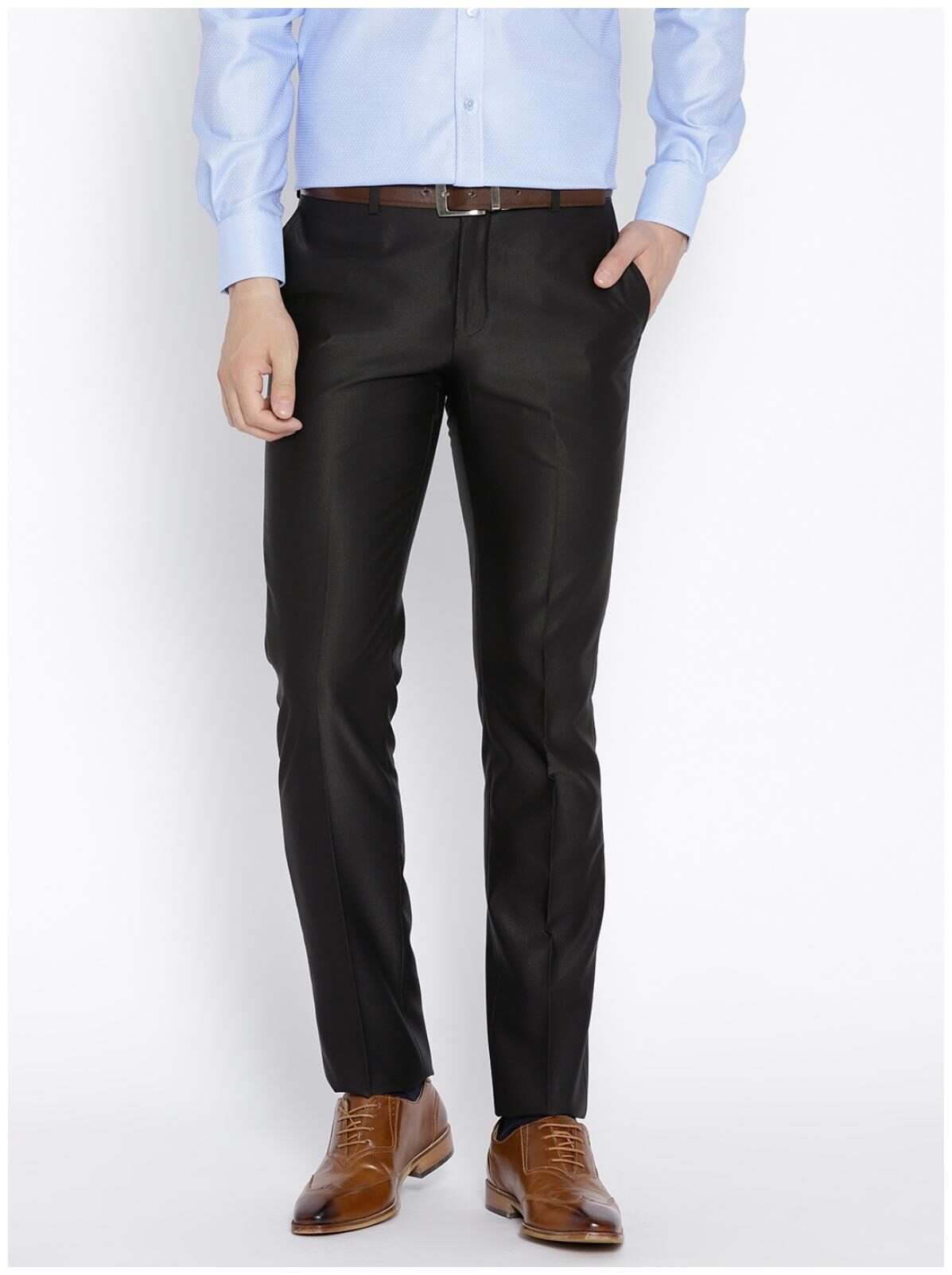 

CLASSIO Men Solid Regular Fit Formal Trouser - Black