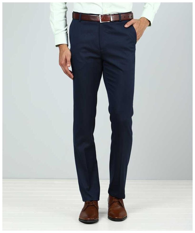 

CLASSIO Men Solid Slim Fit Formal Trouser - Blue