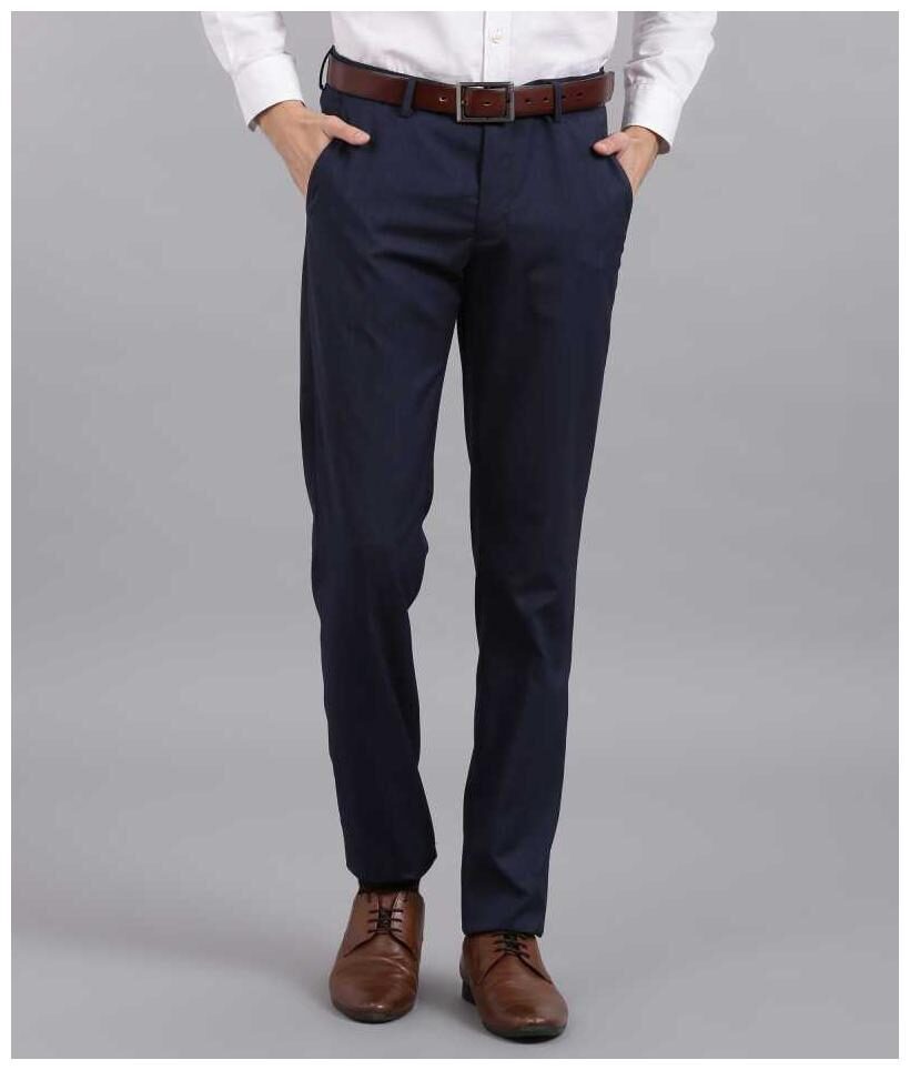 

CLASSIO Men Solid Slim Fit Formal Trouser - Blue