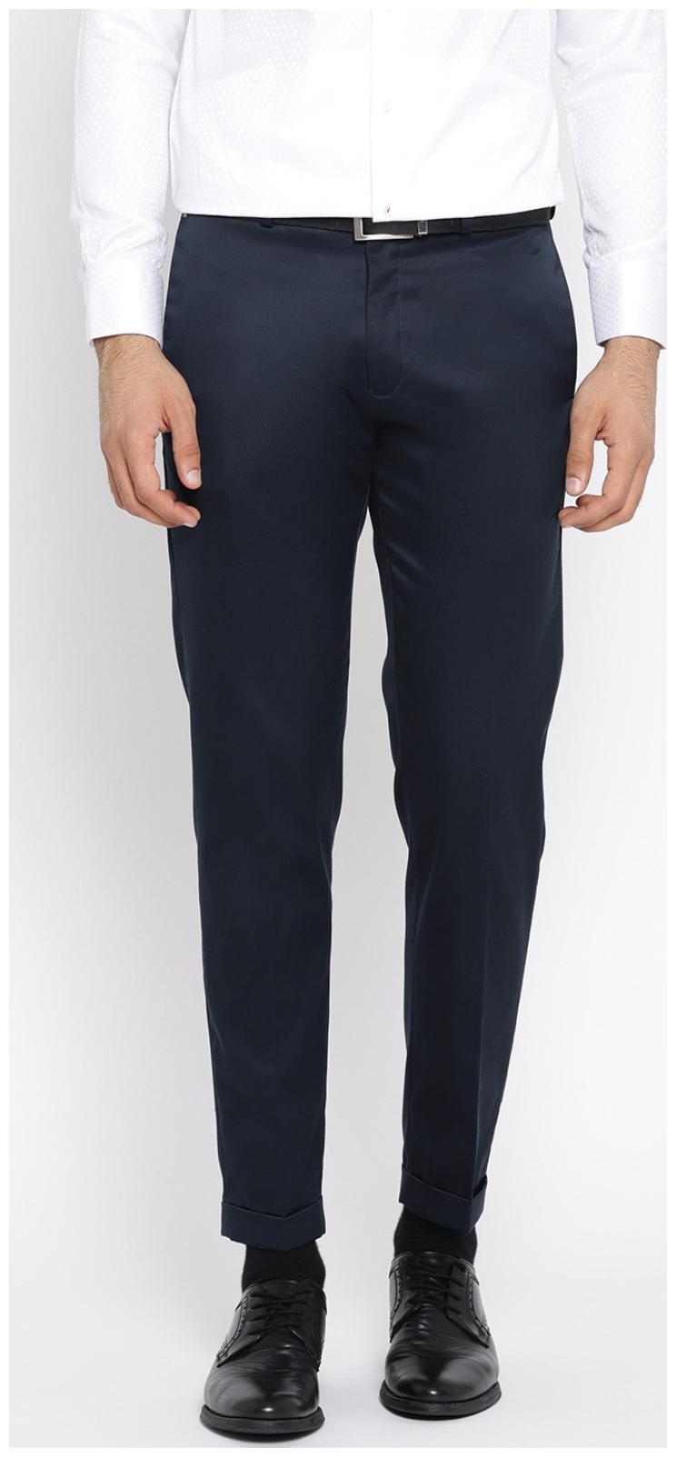

CLASSIO Men Solid Slim Fit Formal Trouser - Blue